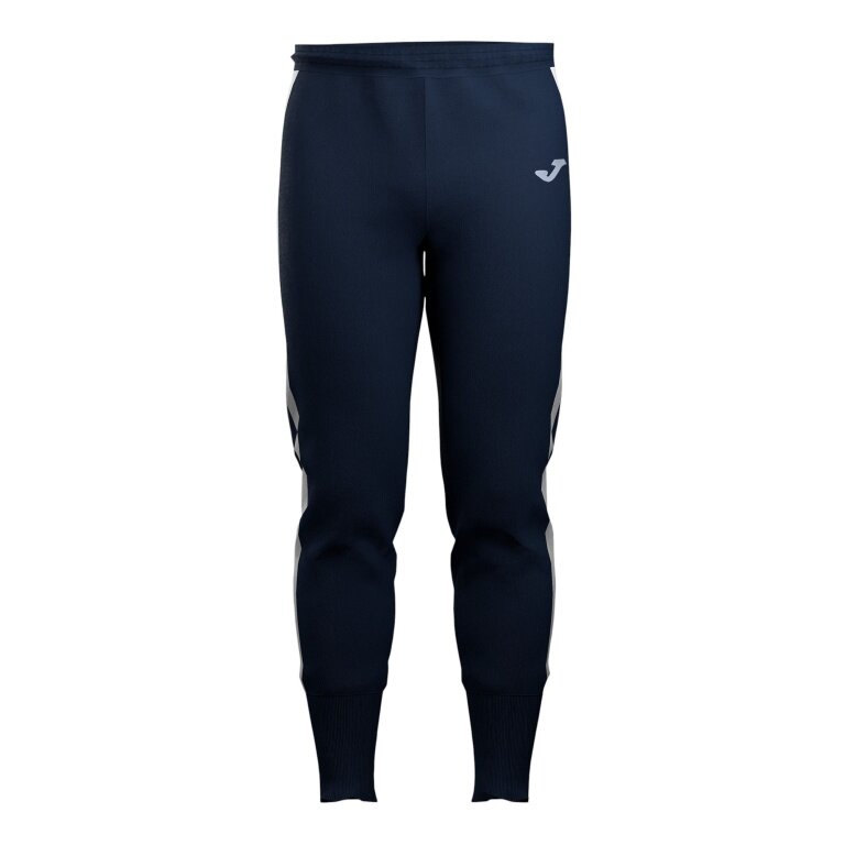 Joma Challenge Training Trousers (elastic waistband with drawstring, slim fit) long navy blue/white men's