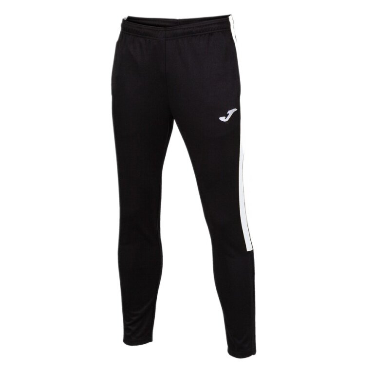 Joma Eco Championship Training Trousers (optimal freedom of movement, elastic waistband with drawstring) long black/white men's