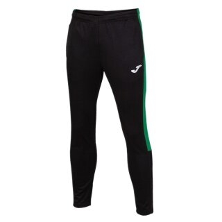 Joma Eco Championship Training Trousers (optimal freedom of movement, elastic waistband with drawstring) long black/green men's