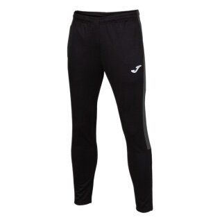 Joma Eco Championship Training Trousers (optimal freedom of movement, elastic waistband with drawstring) long black/anthracite grey men's