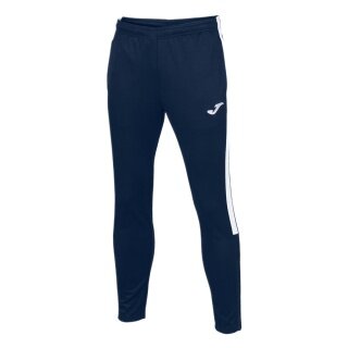 Joma Eco Championship Training Trousers (optimal freedom of movement, elastic waistband with drawstring) long navy blue/white men's