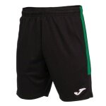 Joma Eco Championship Bermuda Training Trousers (optimal freedom of movement, elastic waistband with drawstring) short black/green men's