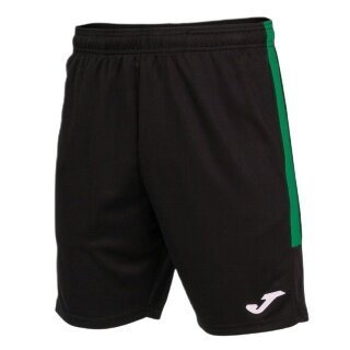 Joma Eco Championship Bermuda Training Trousers (optimal freedom of movement, elastic waistband with drawstring) short black/green men's