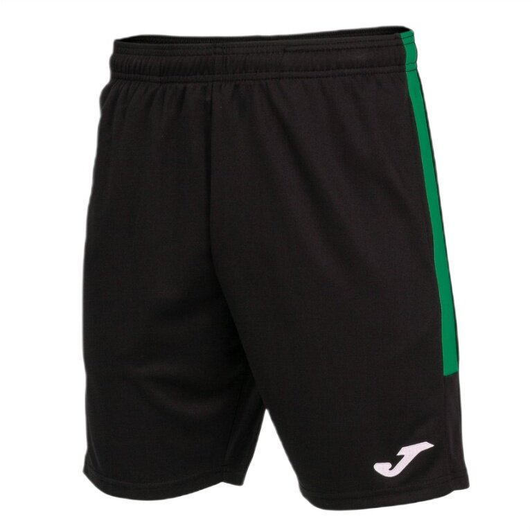 Joma Eco Championship Bermuda Training Trousers (optimal freedom of movement, elastic waistband with drawstring) short black/green men's