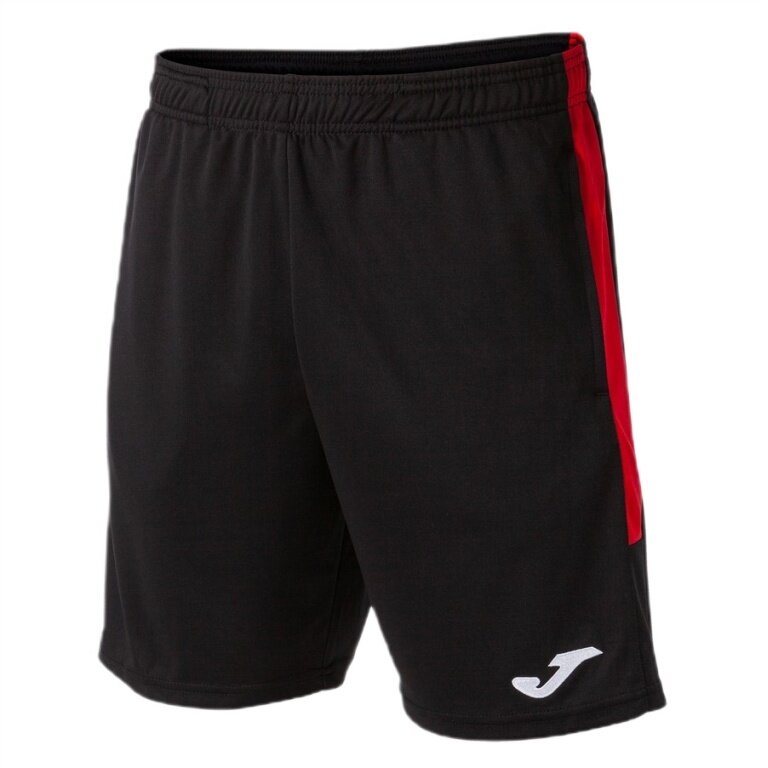 Joma Eco Championship Bermuda Training Trousers (optimal freedom of movement, elastic waistband with drawstring) short black/red men's