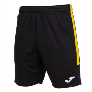 Joma Eco Championship Bermuda Training Trousers (optimal freedom of movement, elastic waistband with drawstring) short black/yellow men's