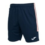 Joma Eco Championship Bermuda Training Trousers (optimal freedom of movement, elastic waistband with drawstring) short navy blue/pink men's