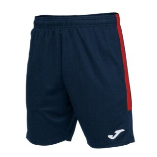 Joma Eco Championship Bermuda Training Trousers (optimal freedom of movement, elastic waistband with drawstring) short navy/red men's