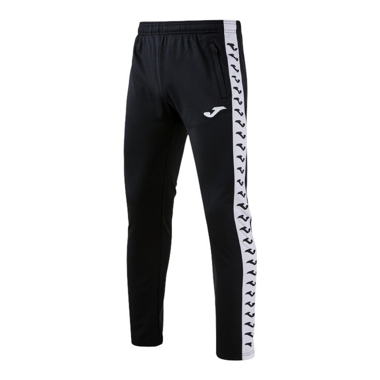 Joma Heroic Training Trousers (100% Polyester, with Side Pockets) long black/white men's