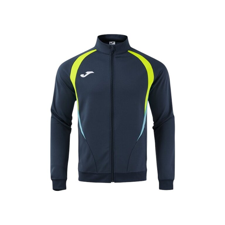 Joma Championship 20 Training Jacket (breathable, comfortable, recycled polyester) navy blue/neon yellow men's
