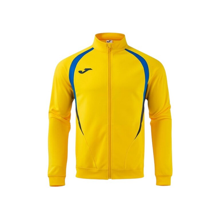 Joma Championship 20 Training Jacket (breathable, comfortable, recycled polyester) yellow/royal blue men's