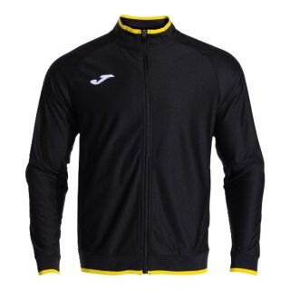 Joma Training Jacket Combi Premium (with side pockets, breathable functional material) black/yellow men's