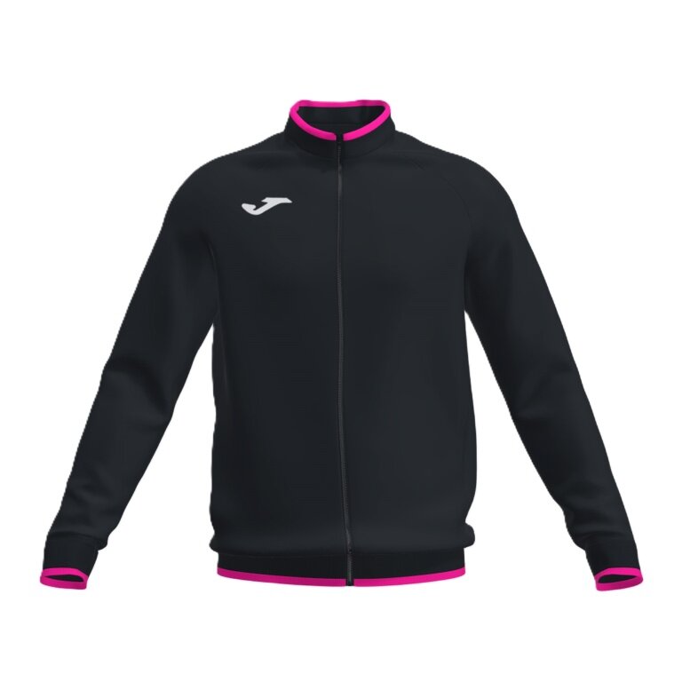 Joma Training Jacket Combi Premium (with side pockets, breathable functional material) black/pink men's