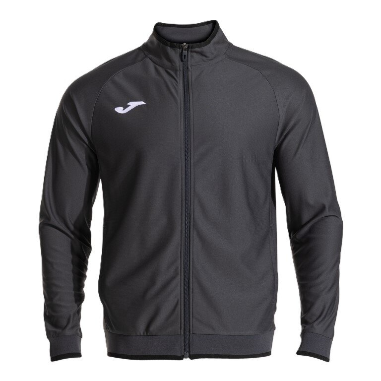 Joma Training Jacket Combi Premium (with side pockets, breathable functional material) anthracite grey/black men's