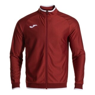 Joma Training Jacket Combi Premium (with side pockets, breathable functional material) burgundy/white men's