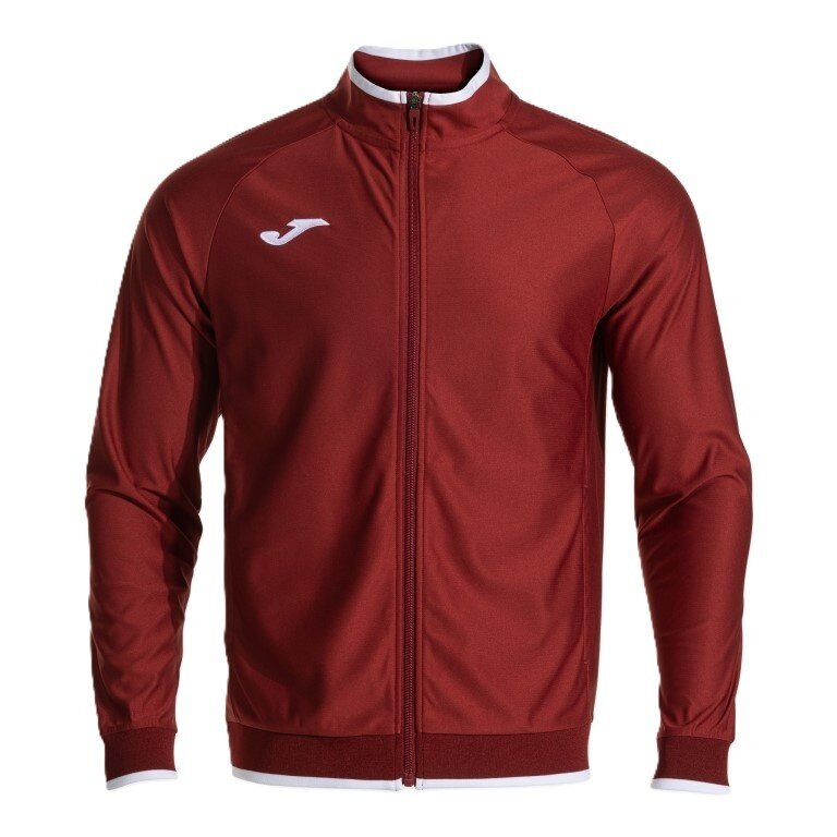 Joma Training Jacket Combi Premium (with side pockets, breathable functional material) burgundy/white men's