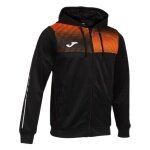 Joma Eco Supernova Full Zip Training Jacket with Hood (recycled polyester, soft material) black/orange men's
