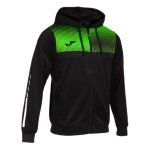 Joma Eco Supernova Full Zip Training Jacket with Hood (recycled polyester, soft material) black/green men's