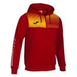 Joma Eco Supernova Full Zip Training Jacket with Hood (recycled polyester, soft material) red/yellow men's