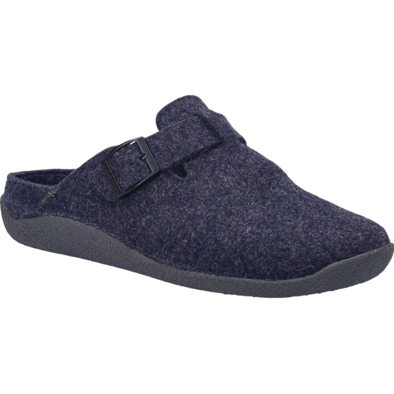 Josef Seibel slippers felt slippers Vince 05 dark blue men's