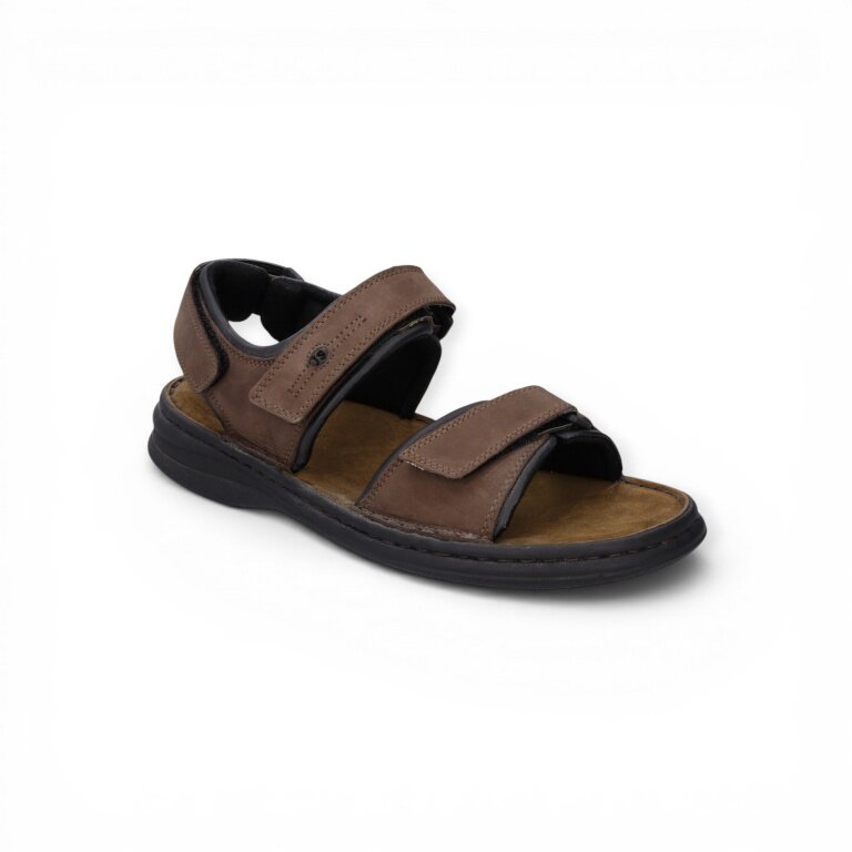 Josef Seibel Rafe Sandal (Leather) brown/black men's