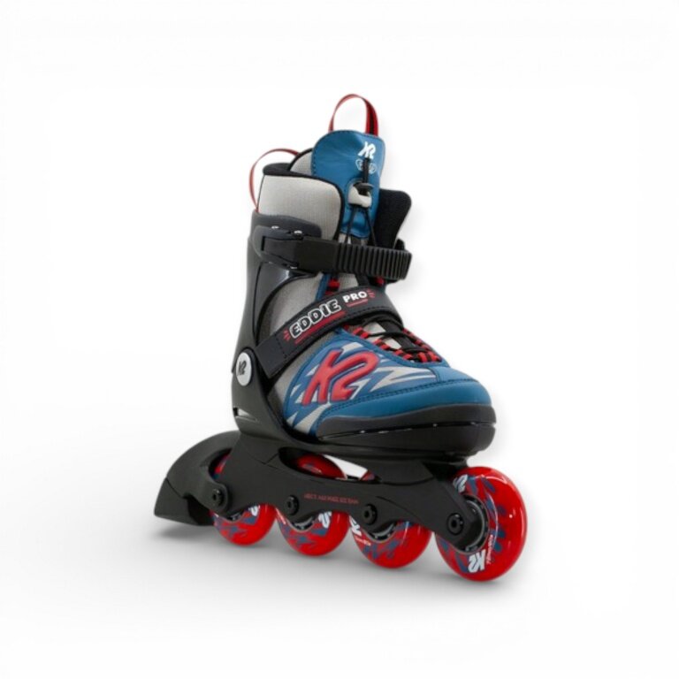 K2 Inline Skates Eddie Pro (Wheels: 70mm/80A, Bearings: ABEC: 3) grey/blue children