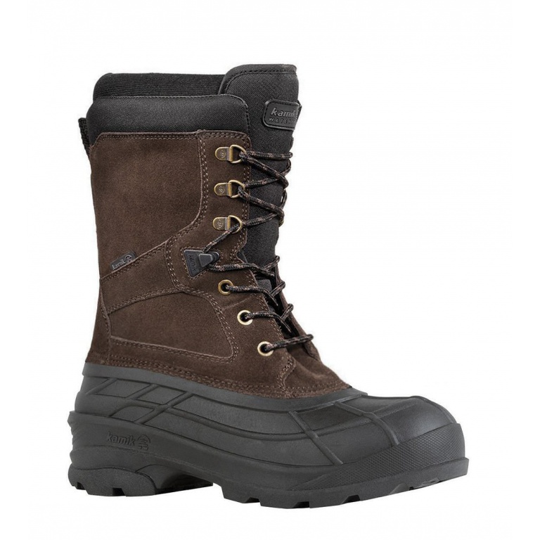 Kamik Winter Boots NationPlus (Suede, Waterproof) Brown Men