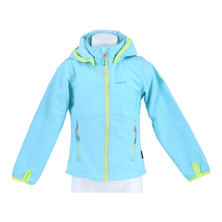Kamik Softshell Jacket Jarvis (windproof, reflective) atlantic blue children