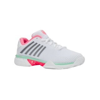 KSwiss Tennis Shoes Hypercourt Express 2 HB Clay/Sand Court 2025 white/pink/mint ladies