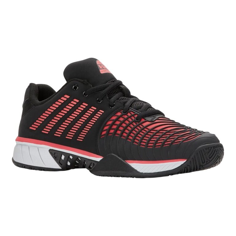 KSwiss Padel Shoes Express Light 3 black/lava red men's