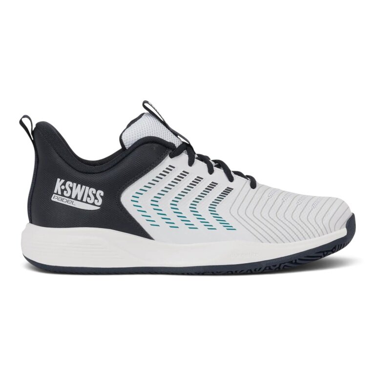 KSwiss Padel Shoes Ultrashot Light white/carbon grey/blue men's