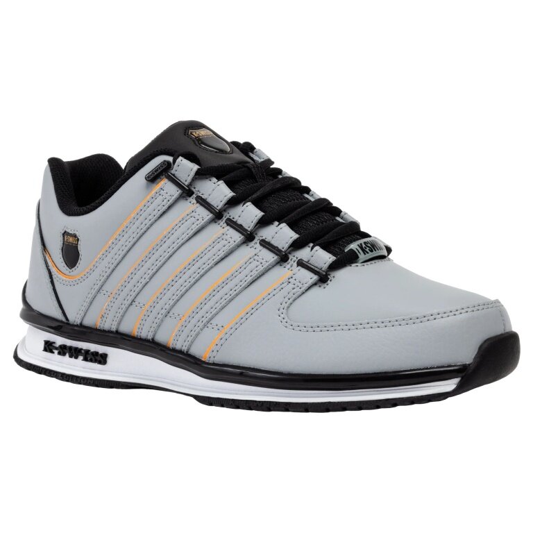 KSwiss Rinzler Leather Sneakers 2026 grey/black/orange men's