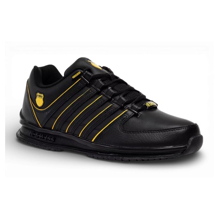 KSwiss Rinzler Leather Sneakers 2026 black/yellow men's