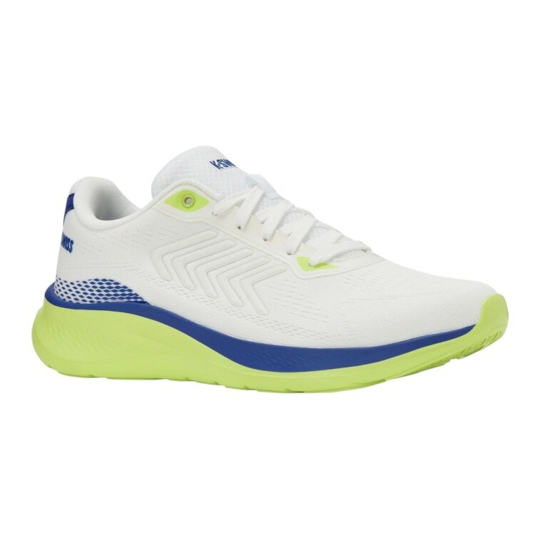 KSwiss Selby trainers white/lime/blue men's