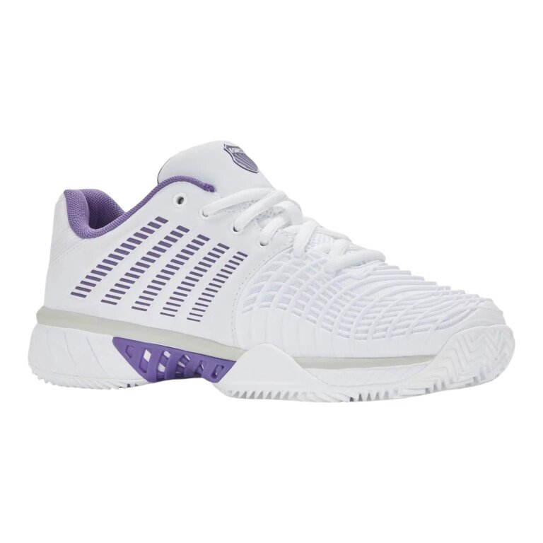 KSwiss Tennis Shoes Express Light 3 Clay/Sand Court 2026 White/Purple Ladies