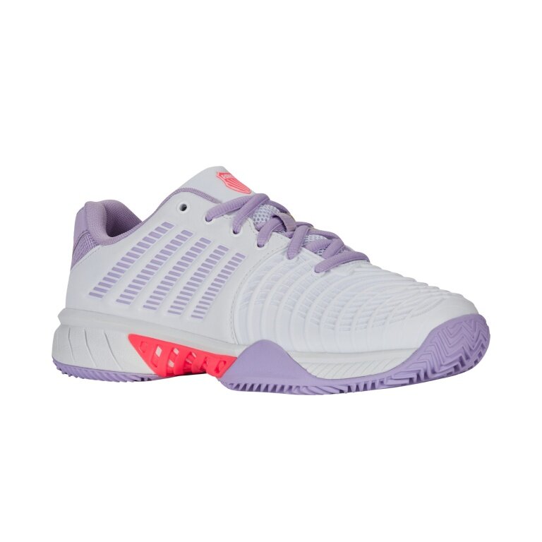KSwiss Tennis Shoes Express Light 3 Clay/Sand Court 2025 White/Purple Ladies