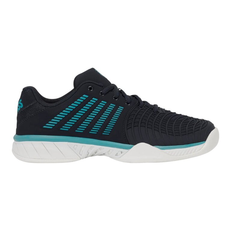 KSwiss Tennis Shoes Express Light 3 Indoor/Carpet 2026 Carbon Grey/Blue Men's
