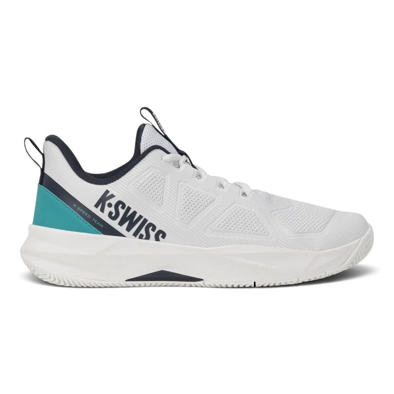 KSwiss tennis shoes K-Speed Team Clay/Sand court white/carbon/blue men's