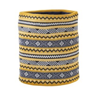 Kama multifunctional scarf (neck scarf) S35 - merino wool - yellow - 1 piece