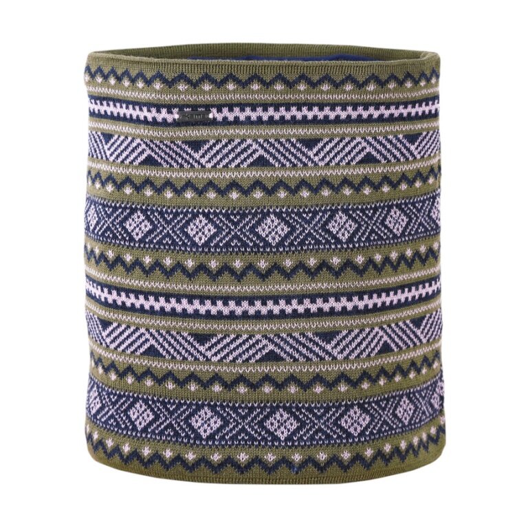 Kama multifunctional scarf (neck scarf) S35 - merino wool - dark green - 1 piece