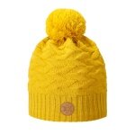 Kama knitted hat (pom-pom) AW71 Merino Kamakadze (windproof) - yellow - 1 piece