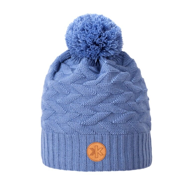 Kama knitted hat (pom-pom) AW71 Merino Kamakadze (windproof) - light blue - 1 piece