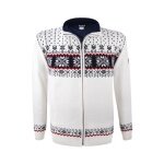 Kama Sweater Pullover 3054 Full Zip made from merino wool (knitted material, windproof) white men's