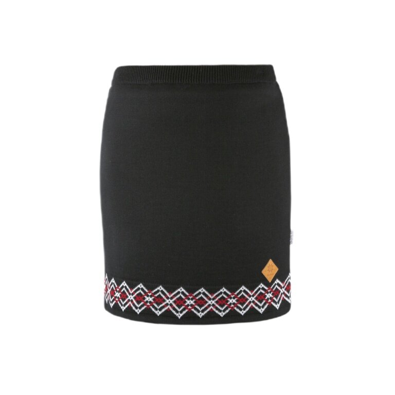 Kama Winter Skirt 6011 made of merino wool (windproof, lined) black ladies