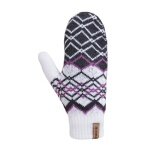Kama Winter Gloves (Mittens) R112 made of Merino wool - white/grey - 1 pair