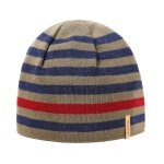 Kama knitted hat (beanie) A162 Merino - dark green/blue/red - 1 piece