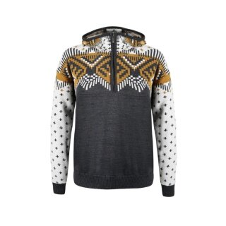 Kama Hooded Sweatshirt 5057 Kamakadze Half Zip (Merino Wool Blend) Graphite Grey Ladies