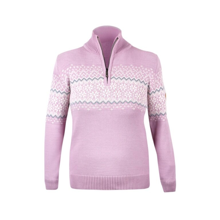 Kama Sweater Pullover 5058 Half Zip (Merino Wool) pink Ladies