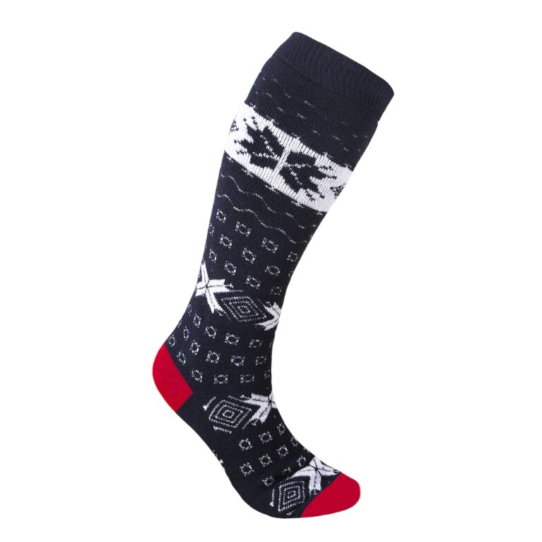 Kama Knee Socks Knitted Merino F08 (Merino Wool Blend) navy blue/white - 1 Pair