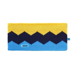 Kama Headband C79 (Merino Wool) - turquoise blue/navy blue/yellow - 1 piece